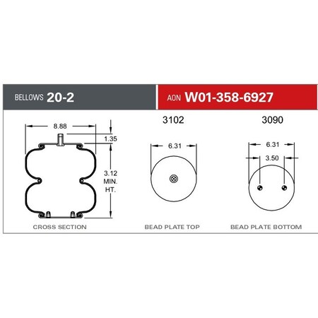 Firestone 20F2 CFCTR 1/4NPT 2BN, W013586927 W013586927